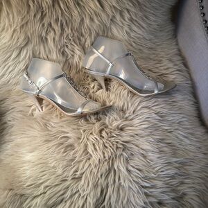 Pelle Moda Silver Heels